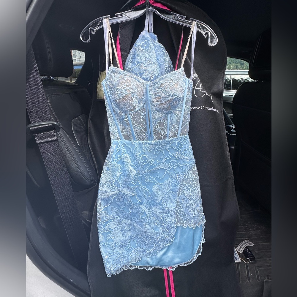 #55681 Sherri Hill (never worn/NWT!!) Light Blue size 00
